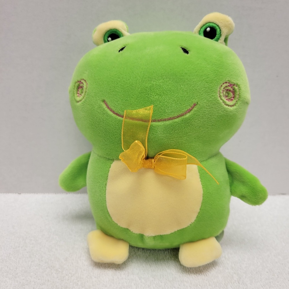 Dream made to love made to hug 7" green frog plush
